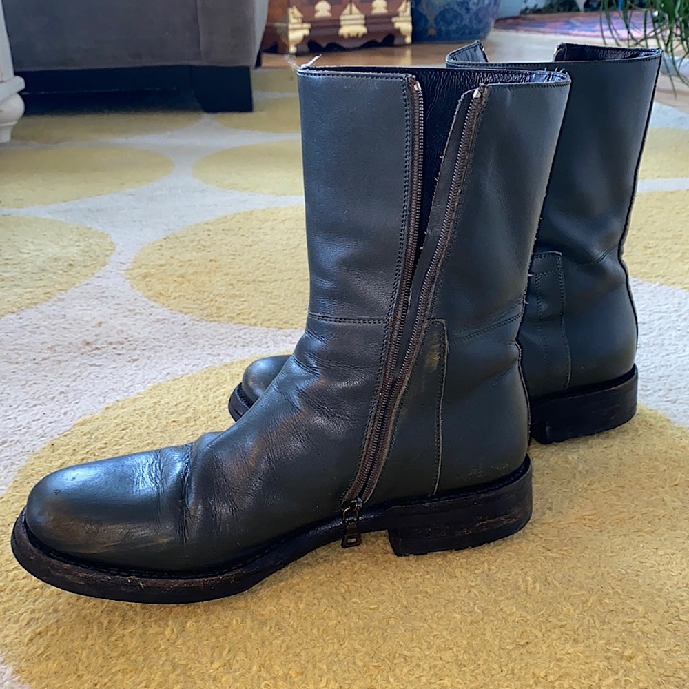 PRADA zip gray boots. Fits 8.5/9
